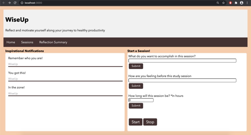 WiseUp – screenshot 1