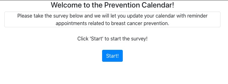 Prevention Calendar – screenshot 1