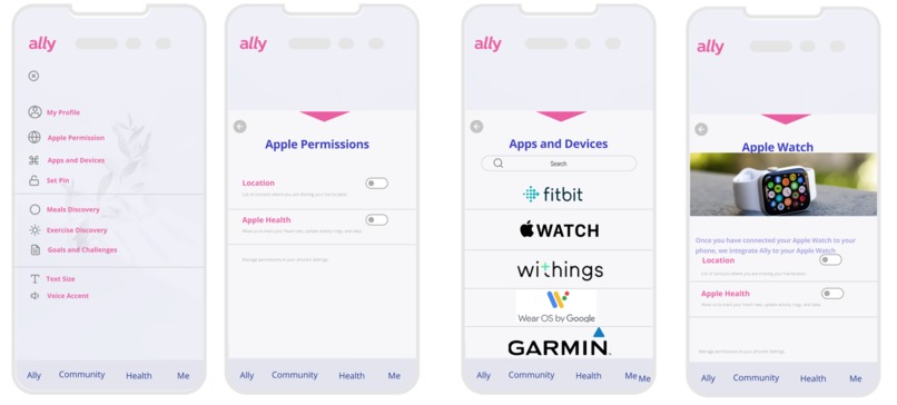 Ally - Girls in Tech Virtual Hackathon 2020 – screenshot 1