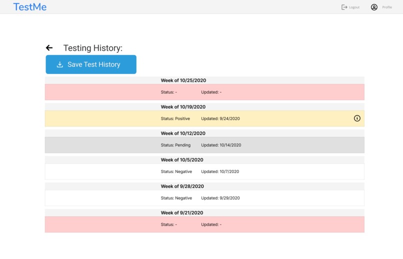 TestMe – screenshot 3