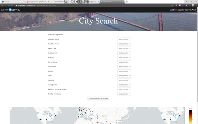 K-Mean City Search – screenshot 1