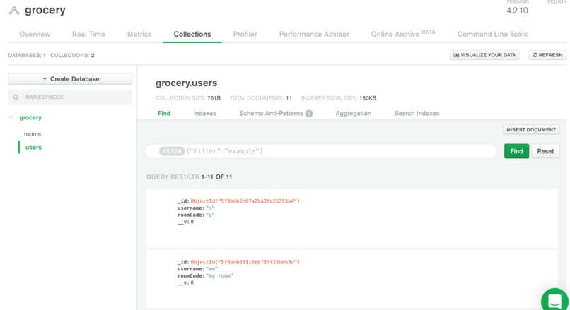 grocery-app – screenshot 2