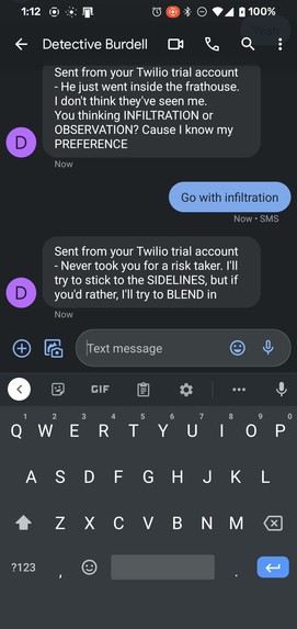 SMS-Bot – screenshot 1