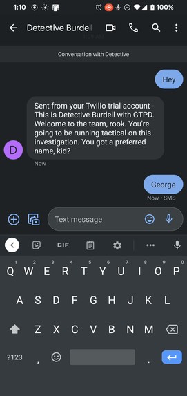 SMS-Bot – screenshot 2