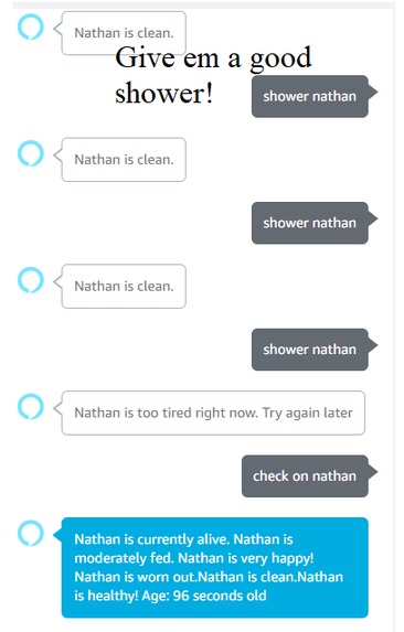 Tamagotchi on Alexa – screenshot 4