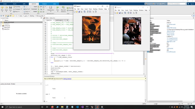 Poster based similar movie retrieval  – screenshot 1