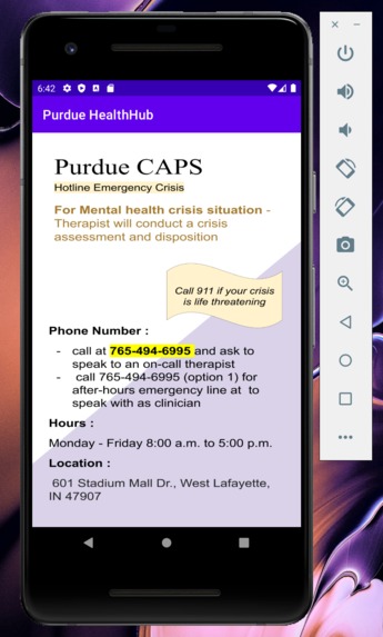 Purdue Health Hub – screenshot 2