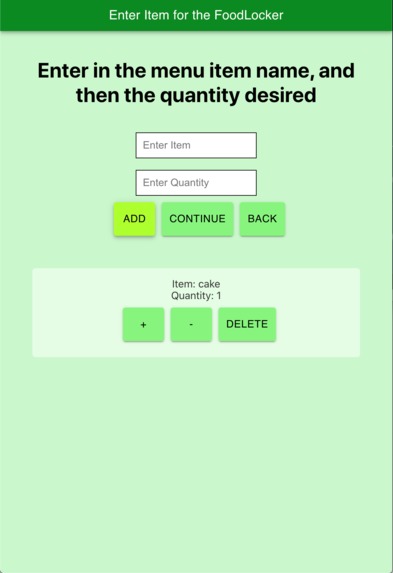 FoodLocker – screenshot 3