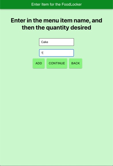 FoodLocker – screenshot 2