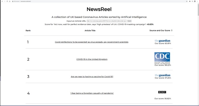 NewsReel – screenshot 2