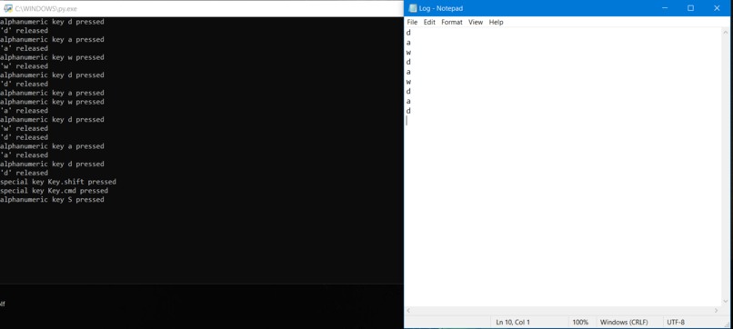 Keylogger – screenshot 1
