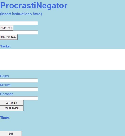 ProcrastiNegator – screenshot 1