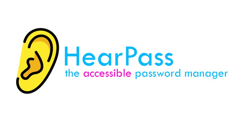 HearPass: a password manager for visually impaired and blind – screenshot 1