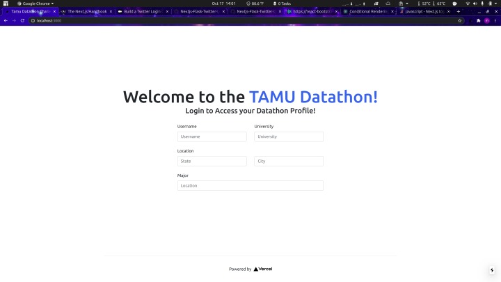 TAMU Recommendation Engine – screenshot 1