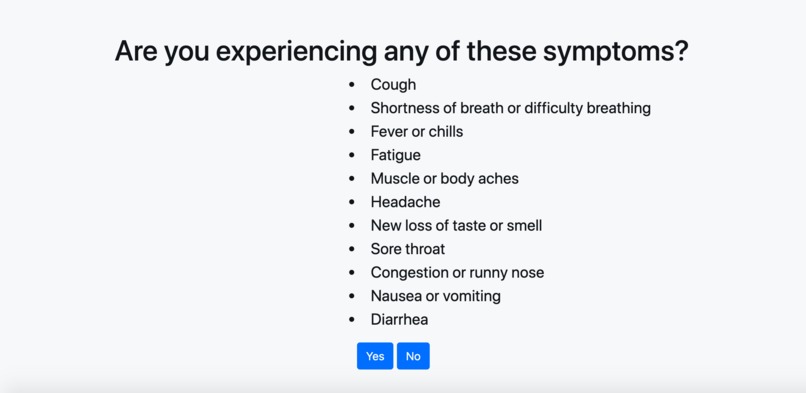 Do I need a Covid Test? – screenshot 3