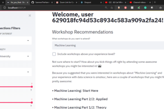 For You Page- Team Builder, Workshop Finder