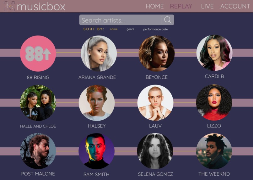 MusicBox Live Concert Streaming Platform – screenshot 3