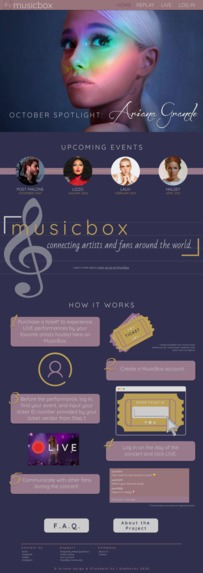 MusicBox Live Concert Streaming Platform – screenshot 1