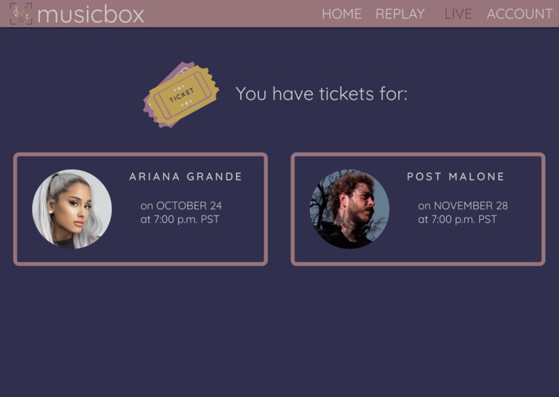 MusicBox Live Concert Streaming Platform – screenshot 10