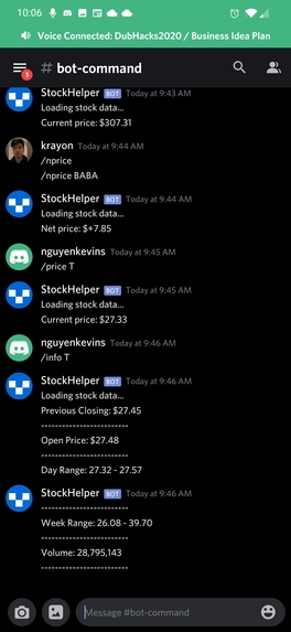 StockBot – screenshot 1