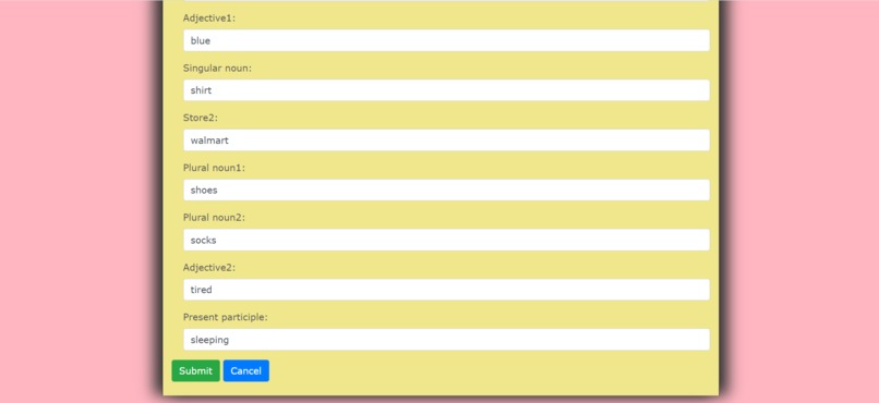 Mad Libs Game – screenshot 3