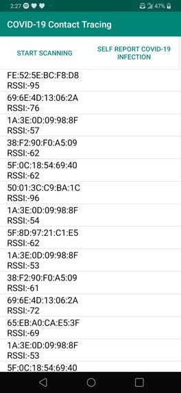 COVID-19 Contact Tracing with Hardware Module – screenshot 1