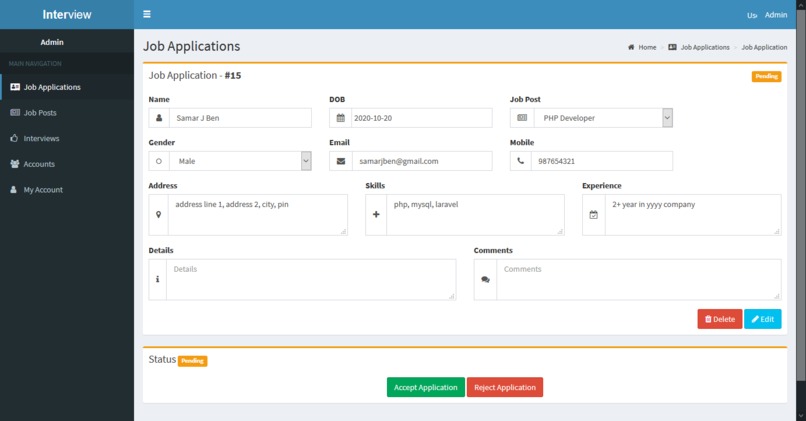 Fraud Detection In Interview – screenshot 2