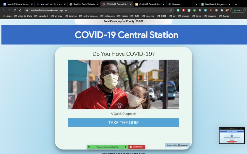 COVID-19 Central Station – screenshot 4