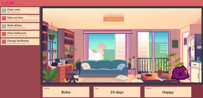Kajiotchi (Virtual Chore Pet) – screenshot 2