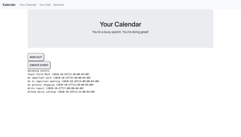 Kalendar – screenshot 2