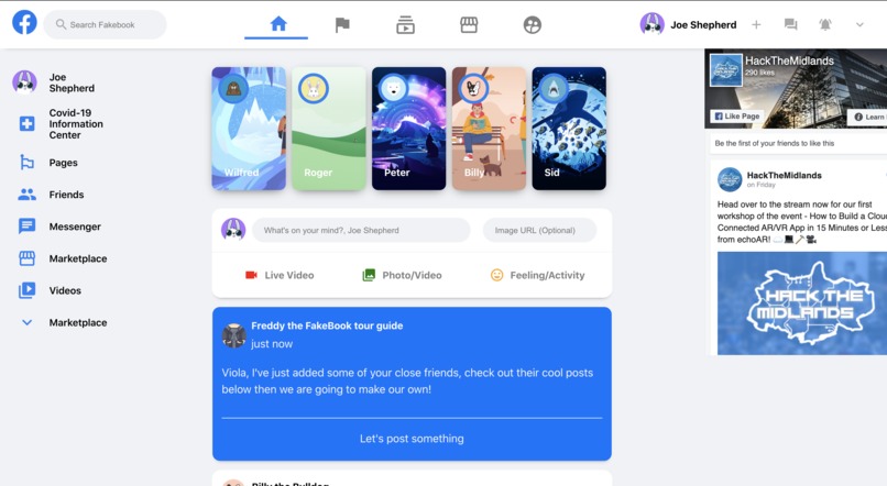 Fakebook  – screenshot 2