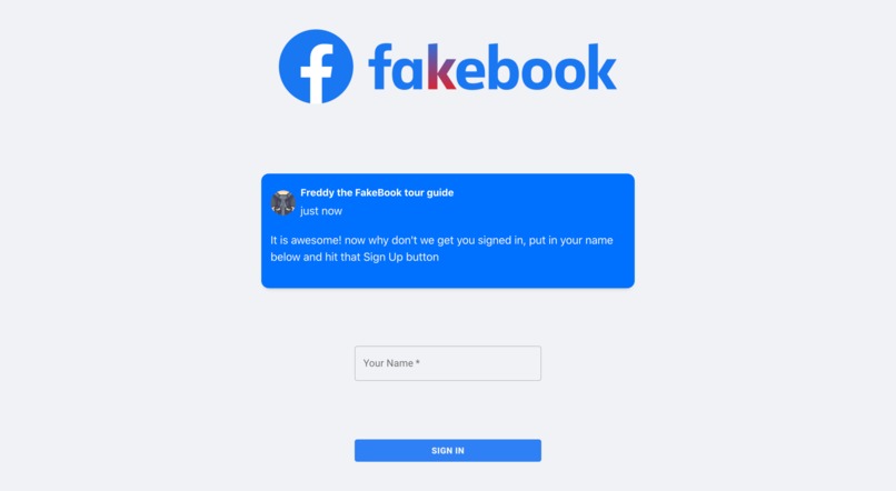 Fakebook  – screenshot 1