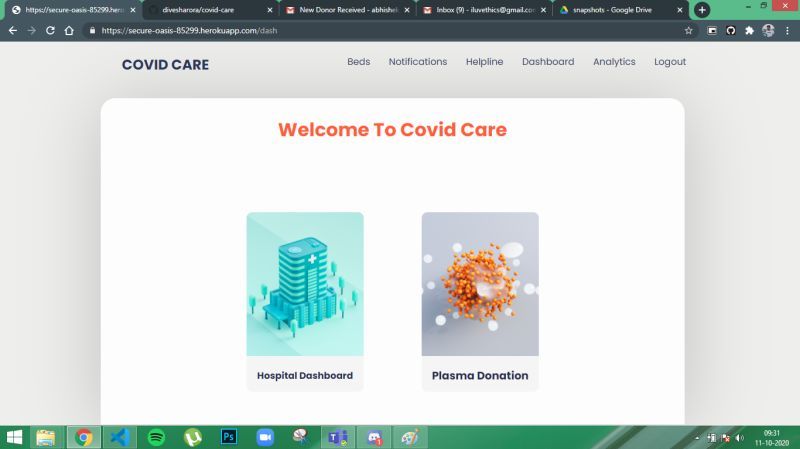 Covid Care  – screenshot 1