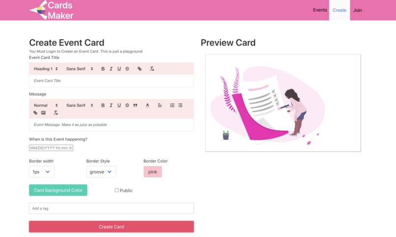 Cards Maker – screenshot 2