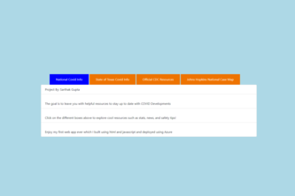 COVID-19 At A Glance Resource