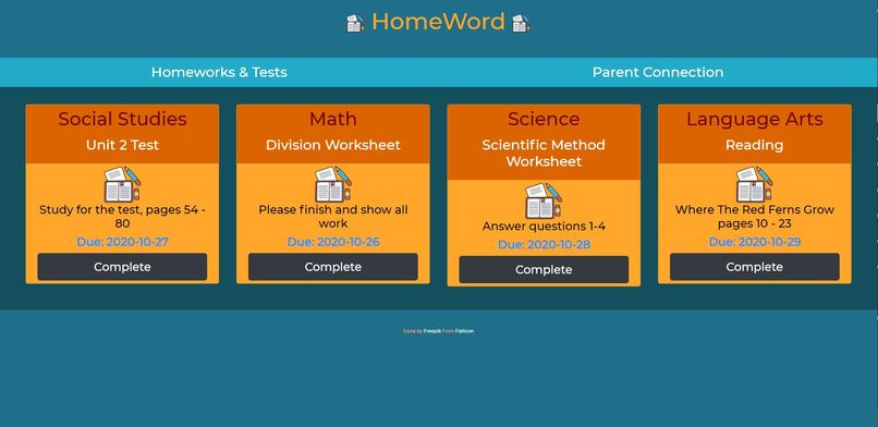 HomeWord – screenshot 1