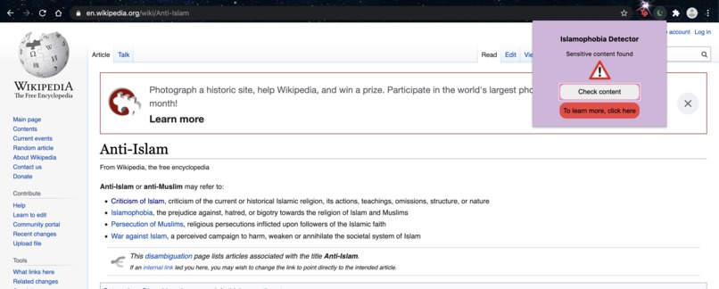 Islamophobia Detector – screenshot 1