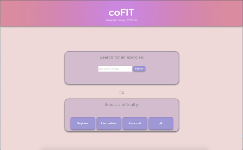 coFit – screenshot 2