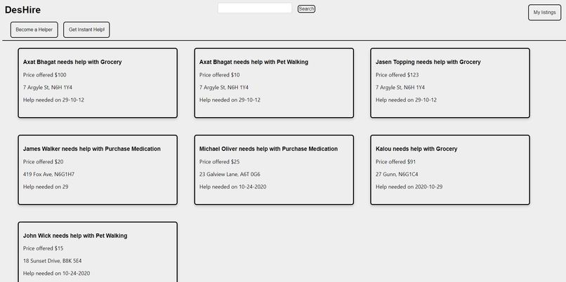 DesHire – screenshot 3