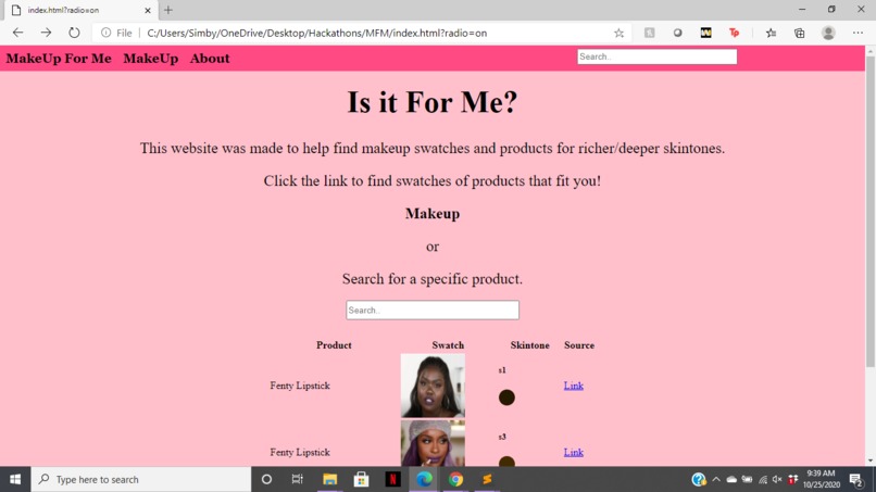 MakeUp for Me – screenshot 1