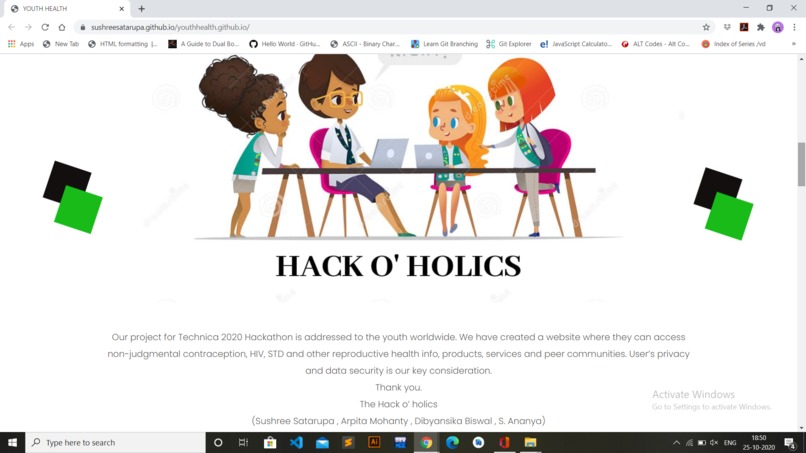 Youth Reproductive Health – screenshot 2