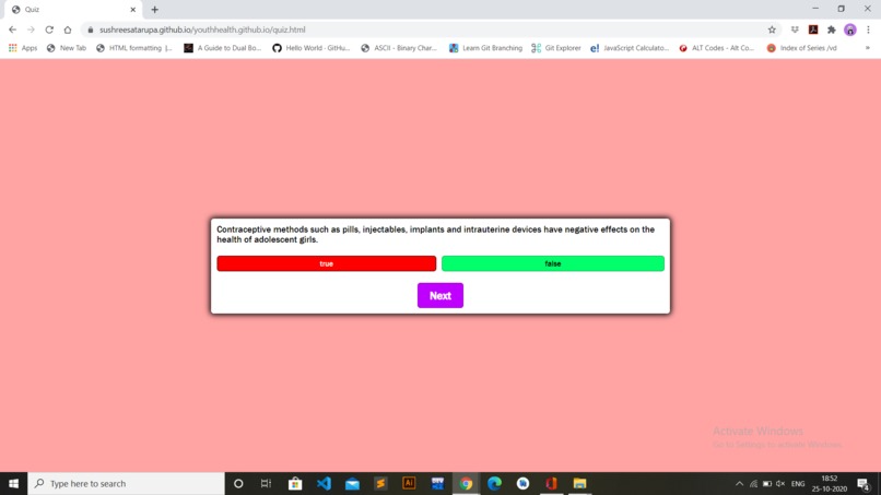 Youth Reproductive Health – screenshot 7
