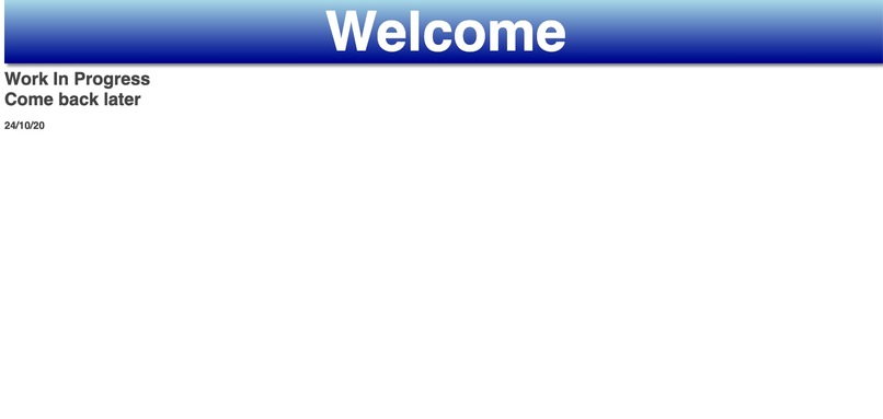 Personal website – screenshot 1