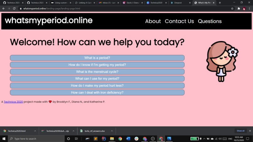 What's My Period? Online – screenshot 3