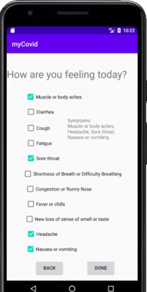 myCovid – screenshot 3