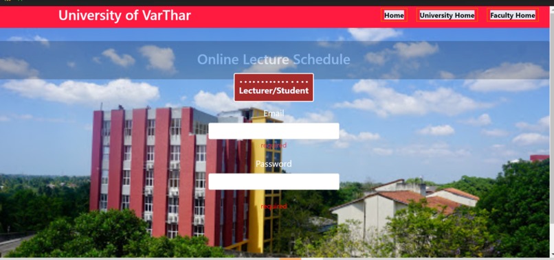  Lecture-schedule-online-reactapp  – screenshot 1