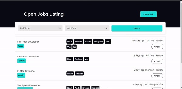 Job Listing – screenshot 4