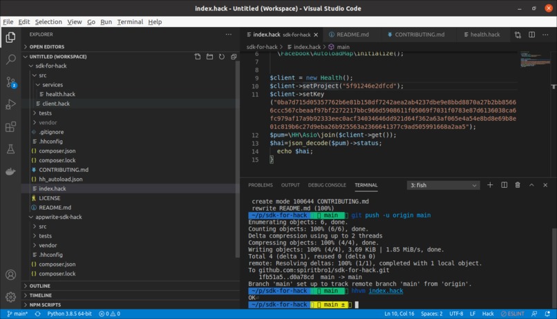 Build an SDK for Appwrite Server Using Hack – screenshot 1