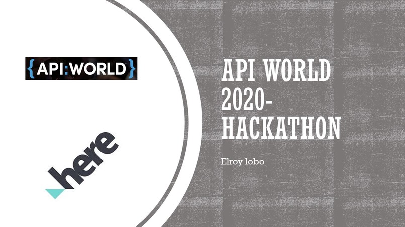 API:World 2020 Hackathon – screenshot 1