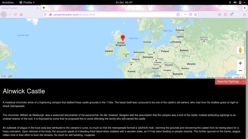 VampireTracker.tech – screenshot 2